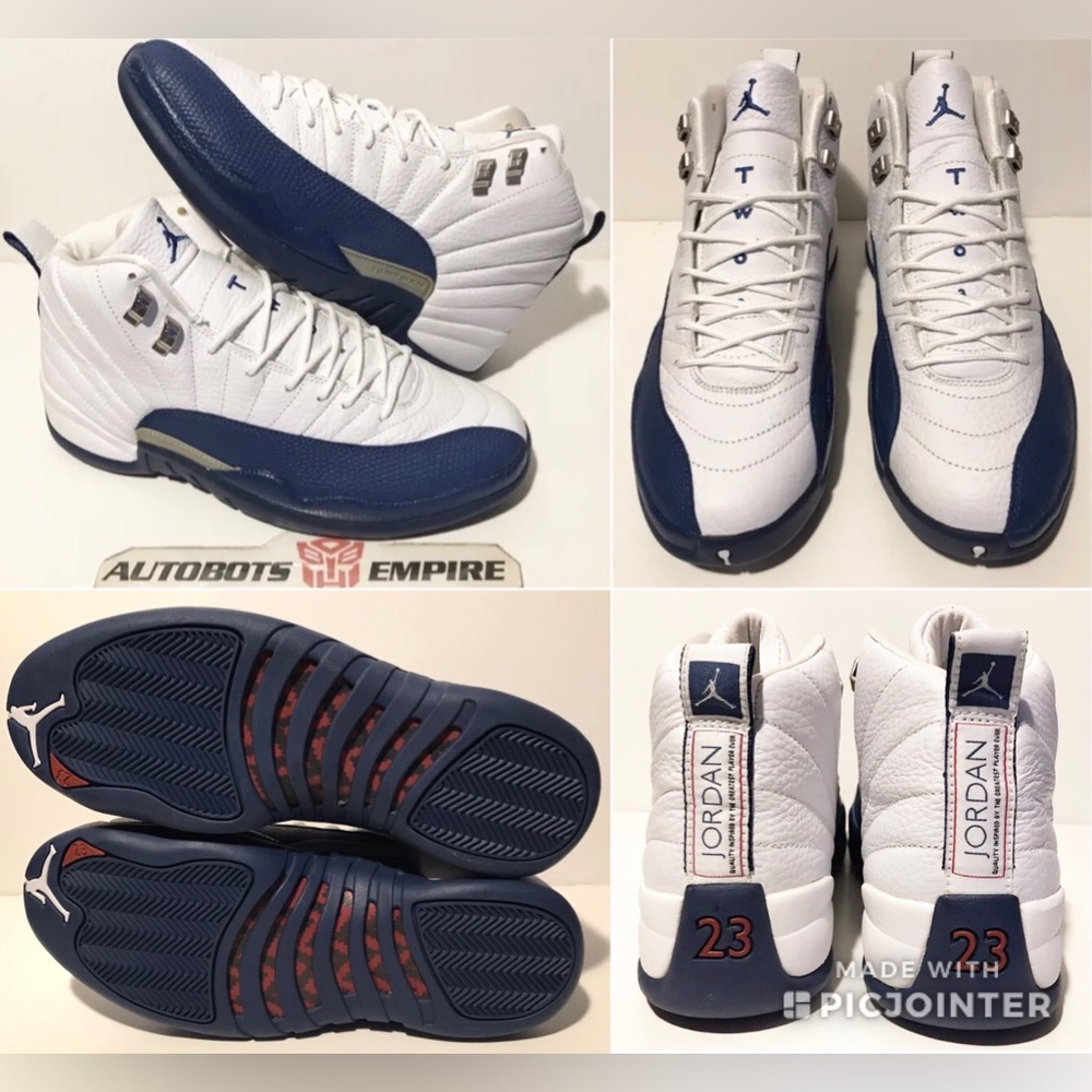 NEW DS 2004 NIKE AIR JORDAN 12 XII FRENCH BLUE Sz 10 Supreme I III IV VI VII XI - Picture 1 of 14